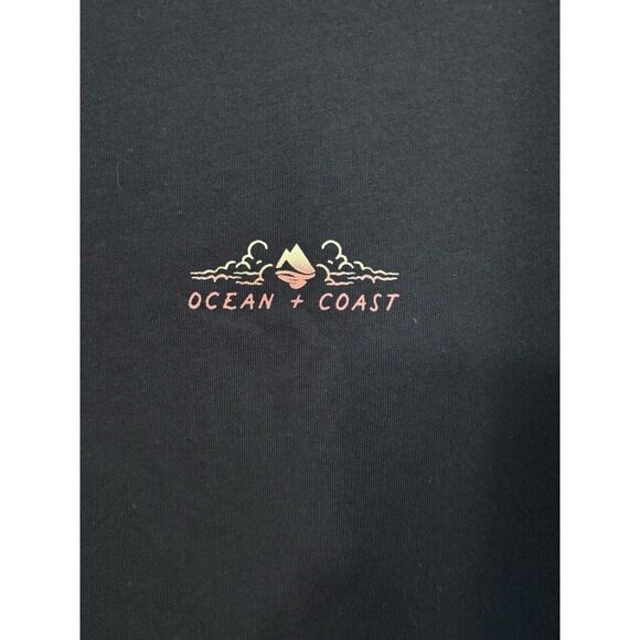 Ocean Coast Turtle Graphic T-Shirt Blue Size Large - Picture 4 of 6